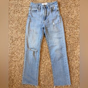 Just Black Light Blue Distressed Skinny Jeans